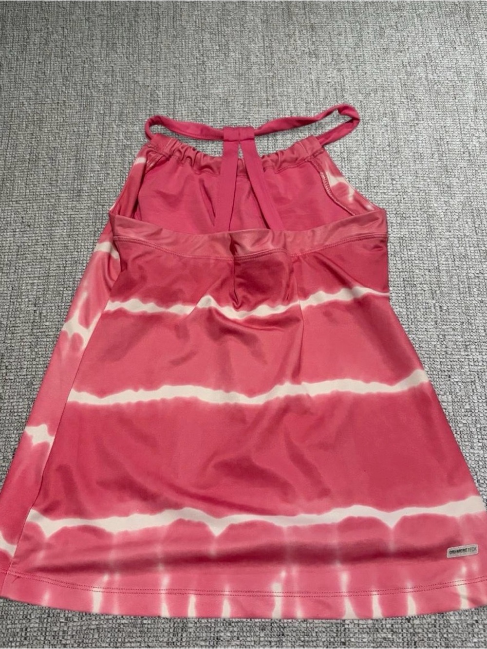 Danskin Now Pink Tie-Dye Halter-Back Tank - Picture 3 of 3
